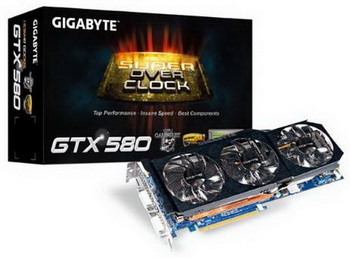GTX of 580 Super Of overclock Gigabyte GTX580 SuperOverclock